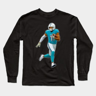 DeVante Parker #11 Runs With Ball Long Sleeve T-Shirt